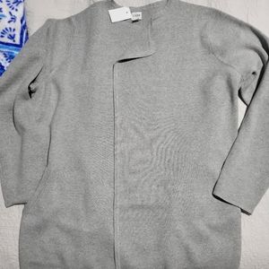 LAST CHANCE: J Crew Cotton Sweater Jacket in Gray, XXL